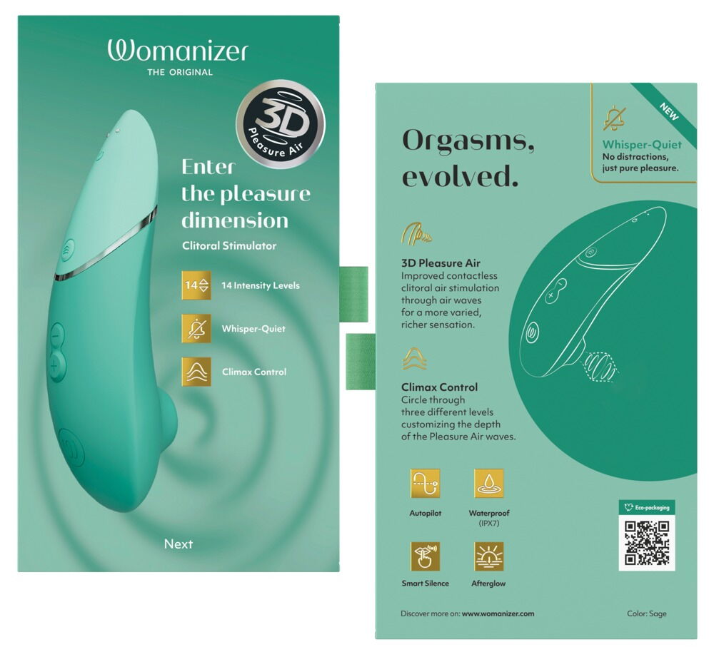Pulsator "Womanizer NEXT" med 3D Pleasure Air-teknologi