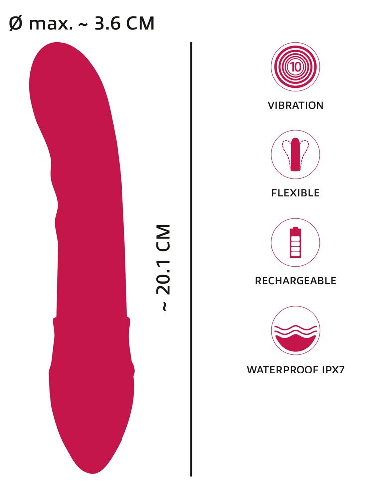 Vibrator "Showers to orgasm" som brusehoved