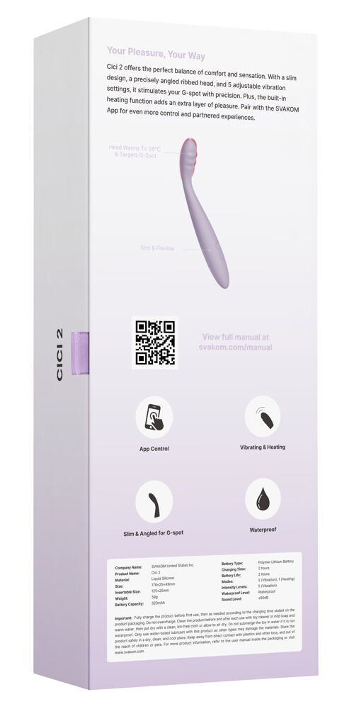 G-Punkt-vibrator "Cici 2" med varmefunktion