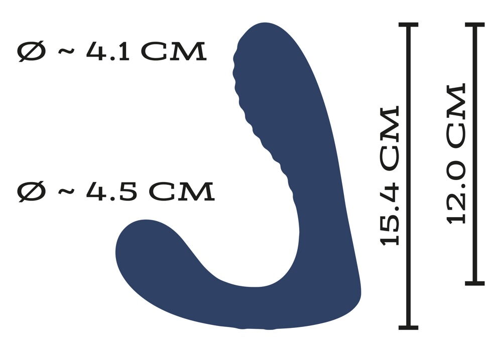 Prostatavibrator "Intense RC Prostate Plug" med fjernbetjening
