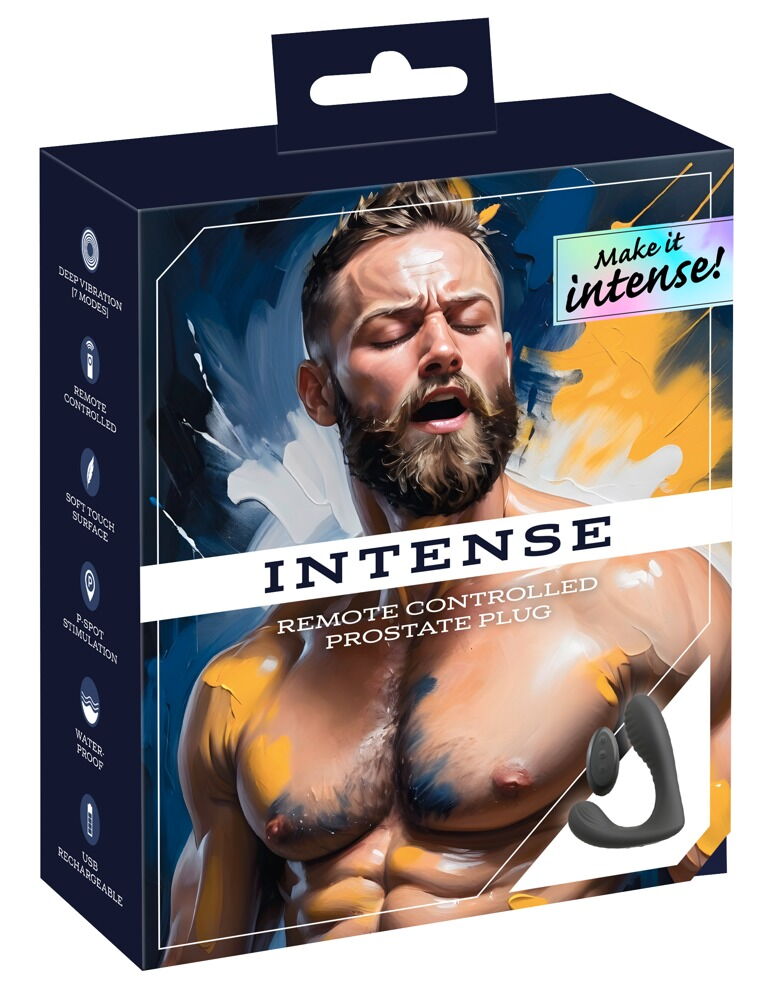 Prostatavibrator "Intense RC Prostate Plug" med fjernbetjening
