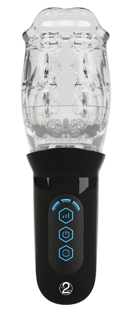 Masturbator med roterende superblød sleeve-cup