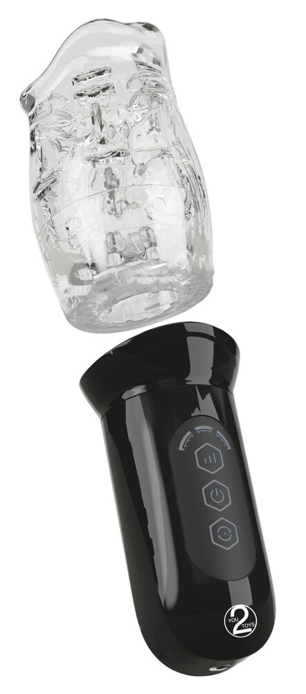 Masturbator med roterende superblød sleeve-cup