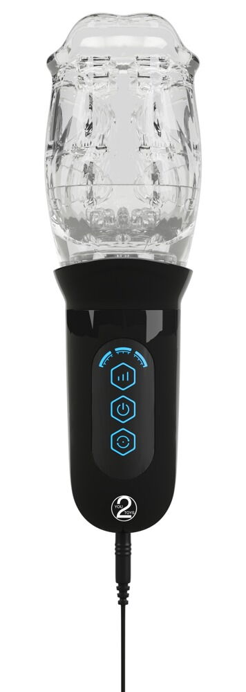Masturbator med roterende superblød sleeve-cup