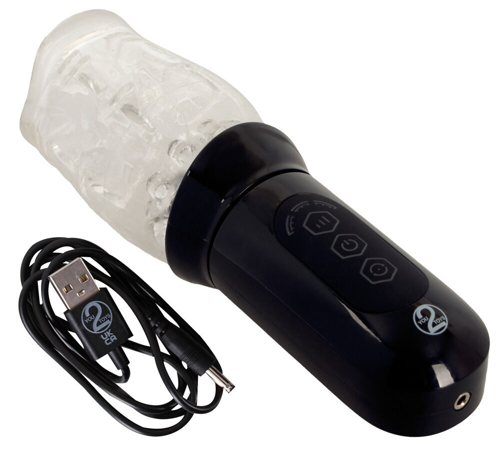 Masturbator med roterende superblød sleeve-cup