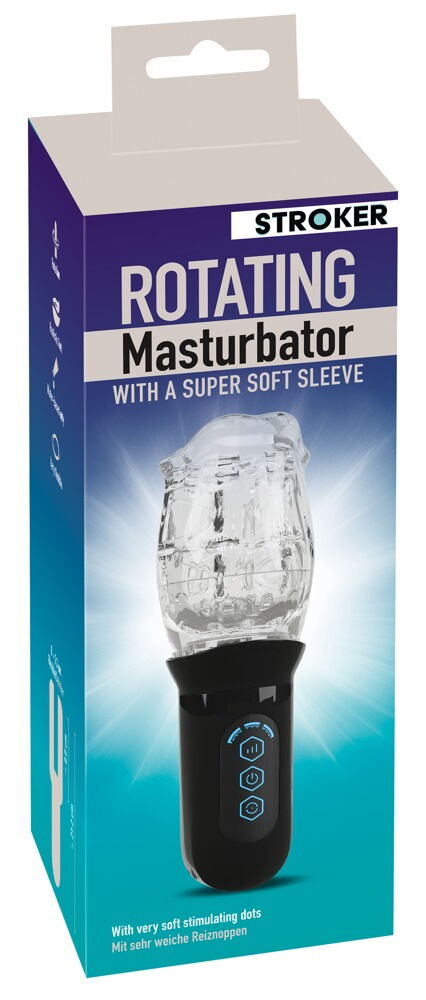 Masturbator med roterende superblød sleeve-cup