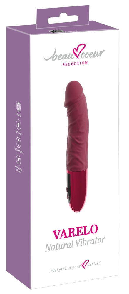 Realistisk vibrator "VARELO" med 12 vibrationstilstande