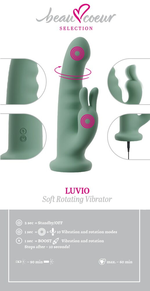 Rabbitvibrator "LUVIO" med rotation
