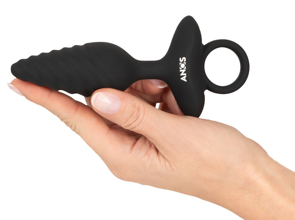 Vibrerende analplug i spiralform