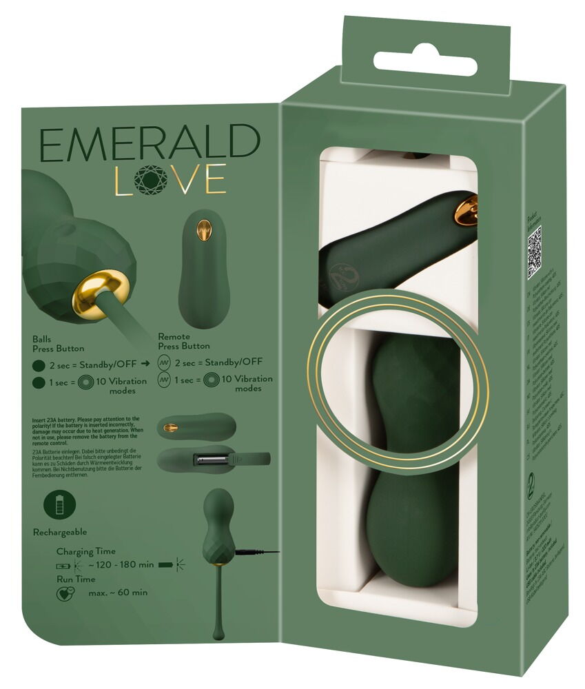 Elskovskugler "Luxurious RC Love Balls" med vibration