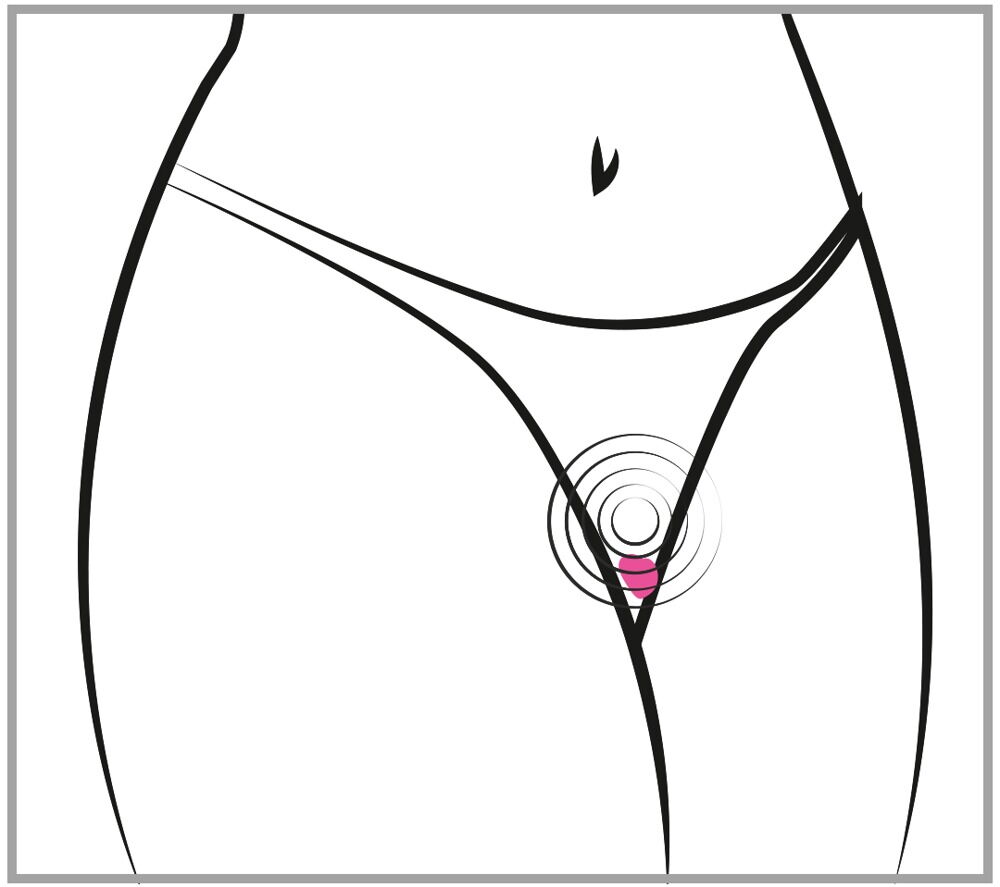 Panty Vibrator »Heart« med fjernbetjening
