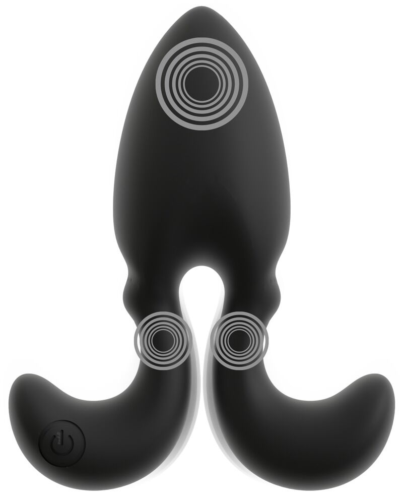 Vibrerende analplug med fjernbetjening