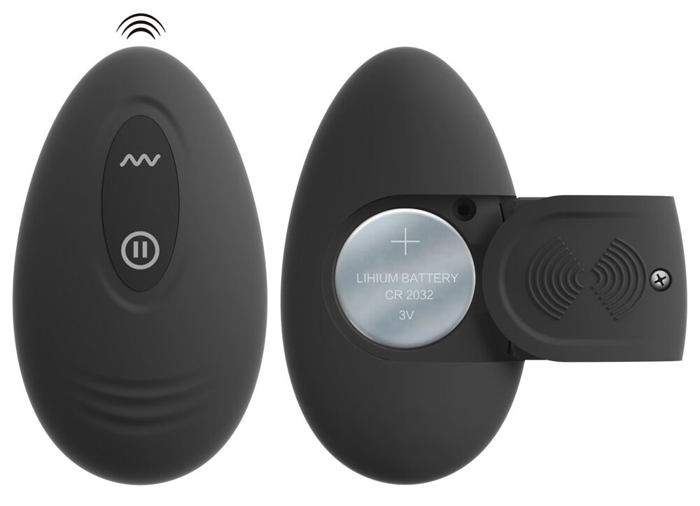 Vibrerende analplug med fjernbetjening