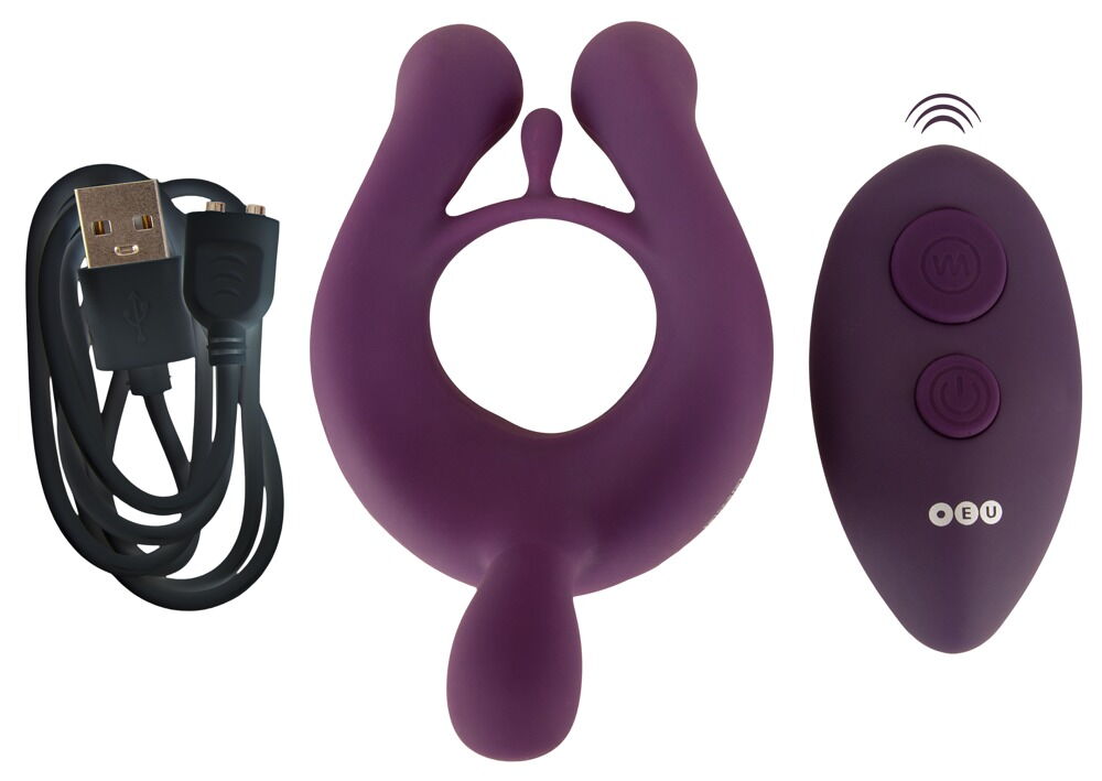 Vibrerende penisring med 3 motorer