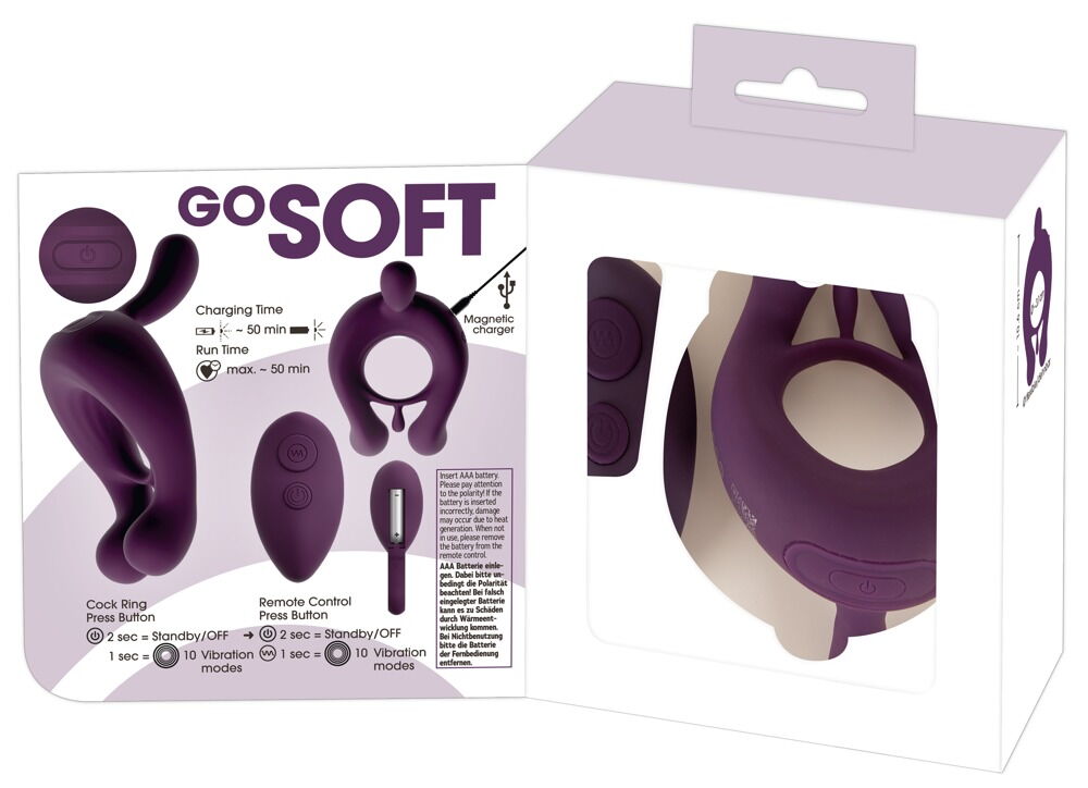 Vibrerende penisring med 3 motorer