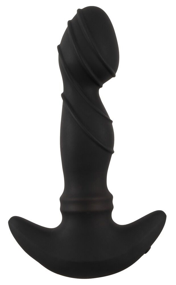 Prostata-vibrator med rimming-massageringe