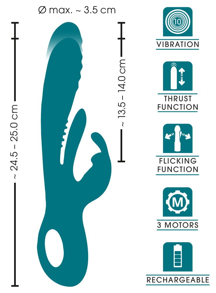 Rabbit Vibrator with Thrust Function and G-Spot Stimulation
