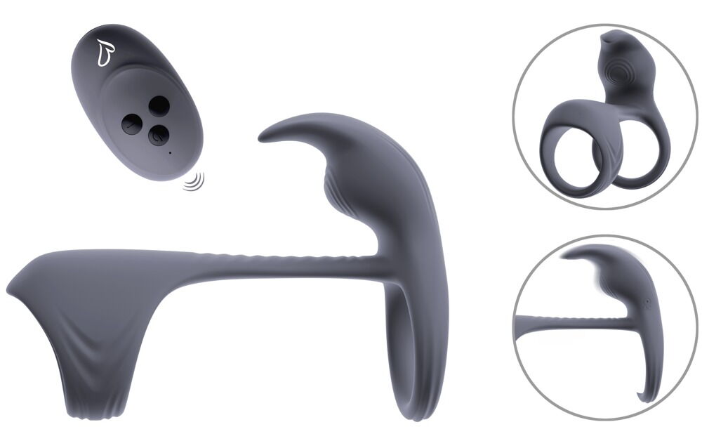 Penismanschette „VYLOR“ med fjernbetjening