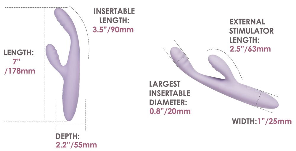Rabbitvibrator "Cici+ 2“ med varmefunktion