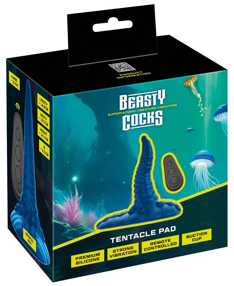 Vibrator-pude "Tentacle Pad" med fjernbetjening