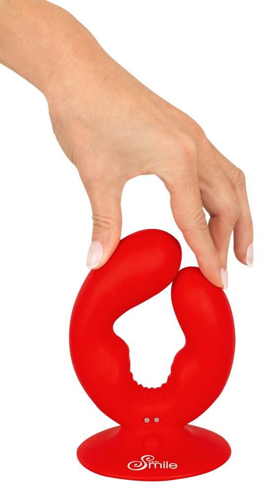 Dobbeltvibrator med sugekop