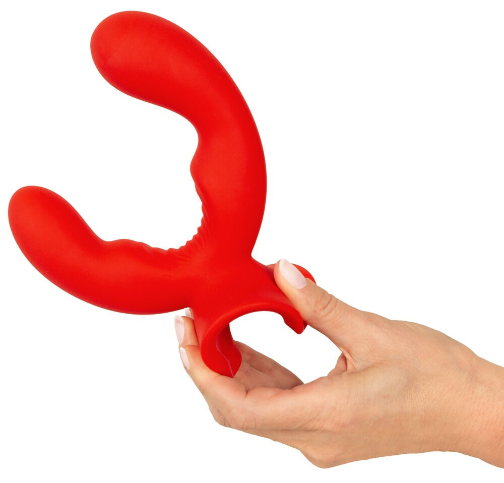 Dobbeltvibrator med sugekop