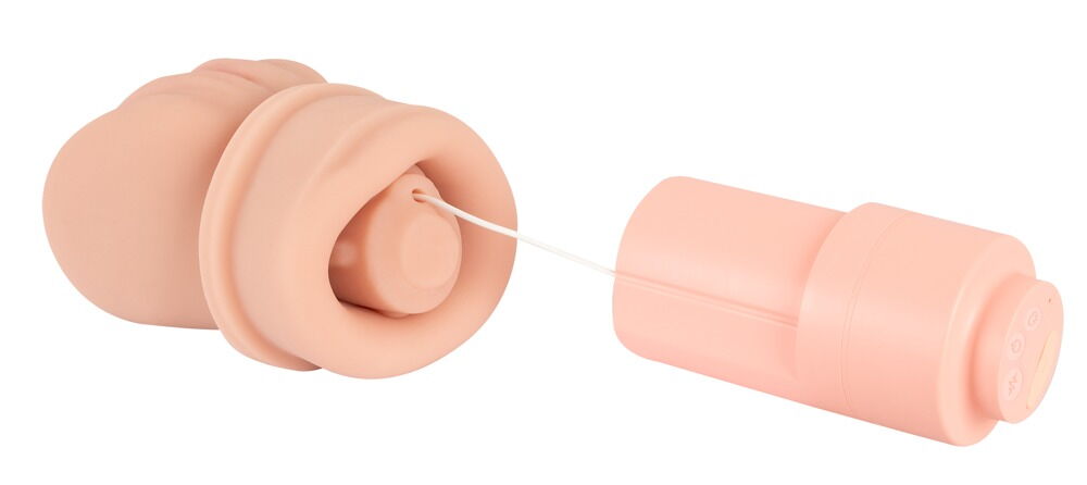 Masturbator med sugefunktion og vibration