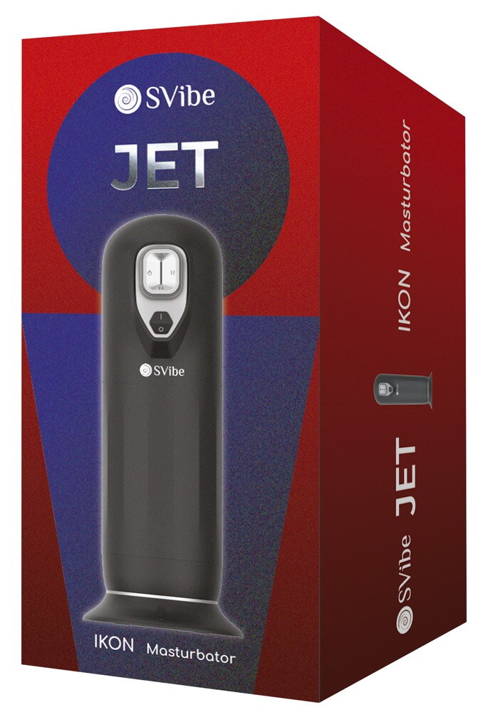 Masturbator „JET IKON“ med varme, vibration og stødmassage