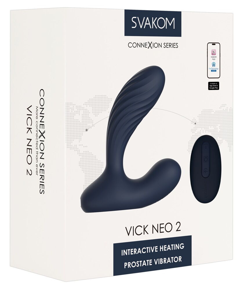 Analvibrator "Vick Neo 2" med fjernbetjening