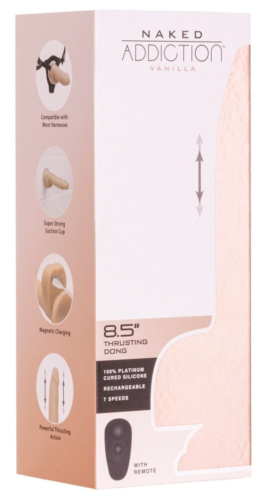 8.5" Thrusting Dong with Remote