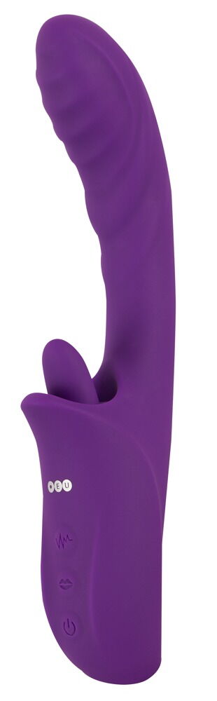 Vibrator "be Naughty" med tunge-klitorisstimulator