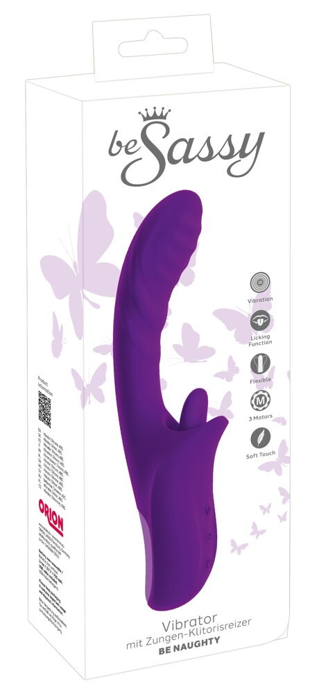 Vibrator "be Naughty" med tunge-klitorisstimulator