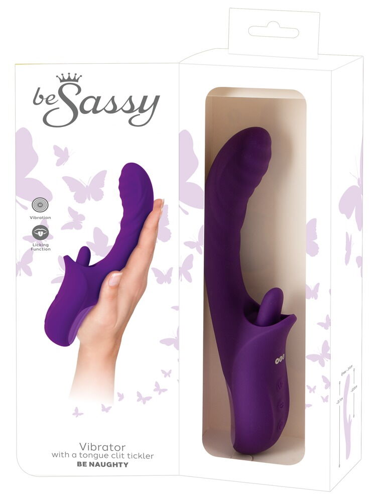 Vibrator "be Naughty" med tunge-klitorisstimulator