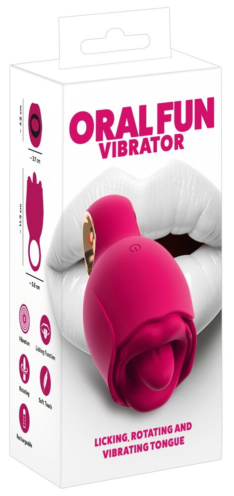 Lay-on vibrator "Oral Fun" med vibrerende slikketunge