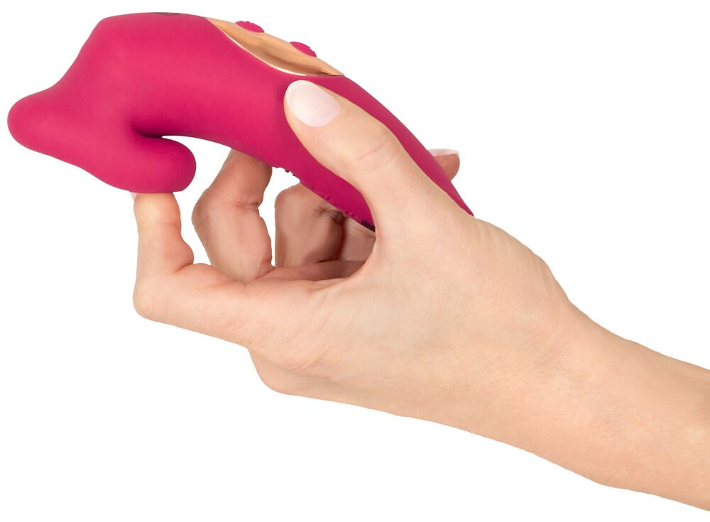 Lay-on Vibrator "Oral Fun" med sugemund & vibrerende tunge