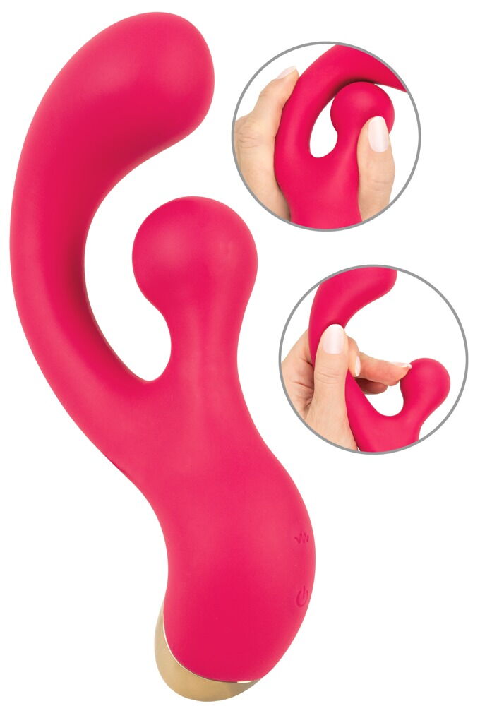 Rabbitvibrator "G-Spot" med roterende klitorisstimulator