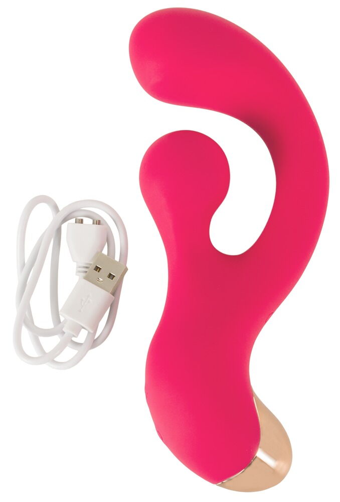 Rabbitvibrator "G-Spot" med roterende klitorisstimulator