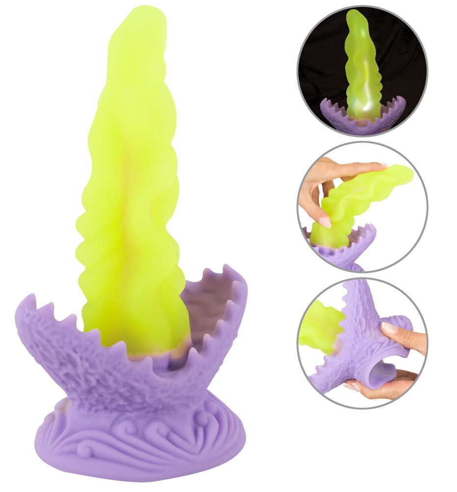 Dildo "Passionate Plant" med LED-belysning i 10 tilstande