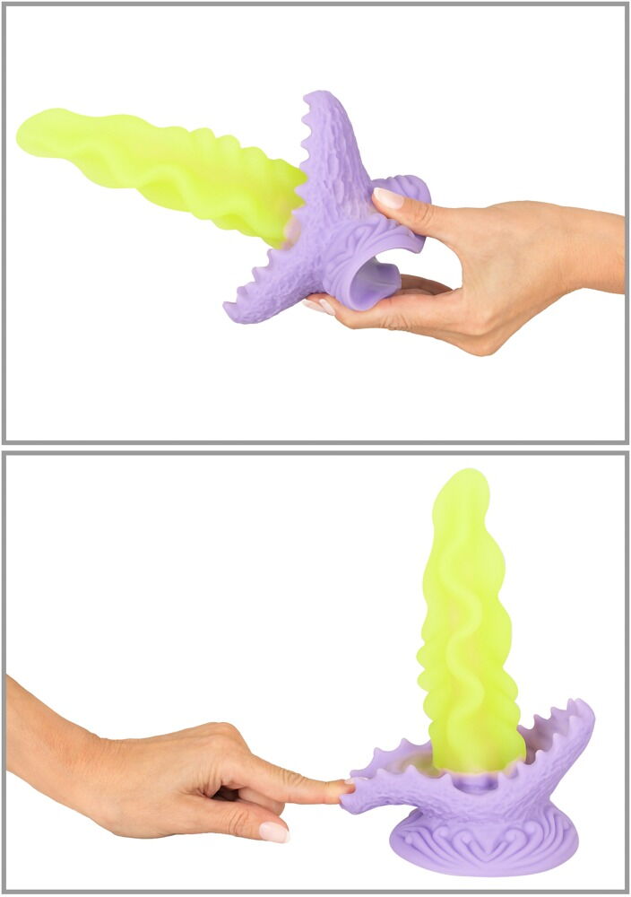 Dildo "Passionate Plant" med LED-belysning i 10 tilstande