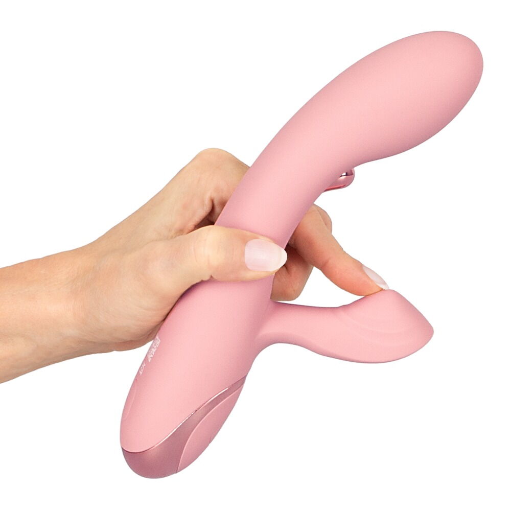 Rabbit Vibrator "AVENOR“ med vibrerende metaltunge til G-zonen