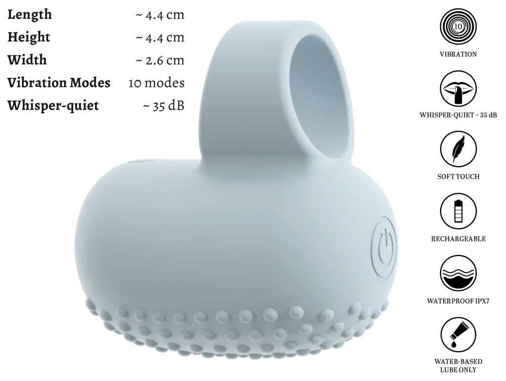 Fingervibrator "KIREMO" med 10 vibrationstilstande