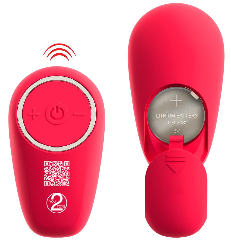 Strapless Strap-on "Triple Teaser RC" mit 3-facher Vibration