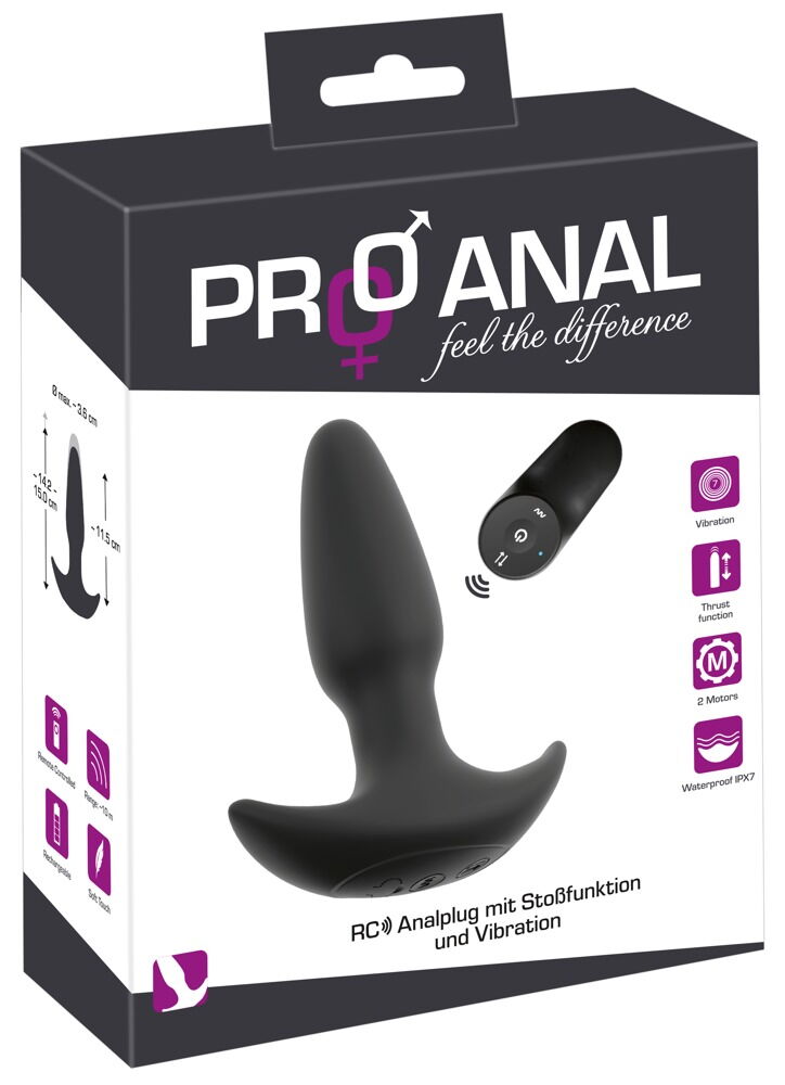 Analvibrator med stødfunktion