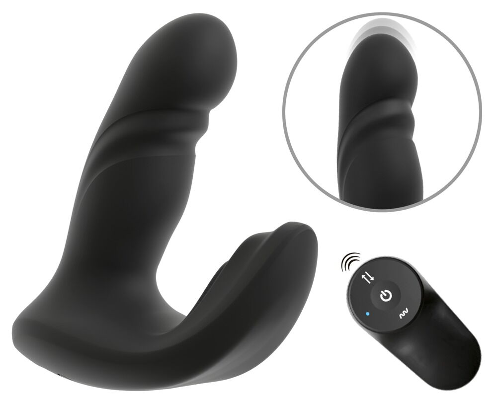 Analvibrator "RC Mini Prostata Plug" med stødfunktion