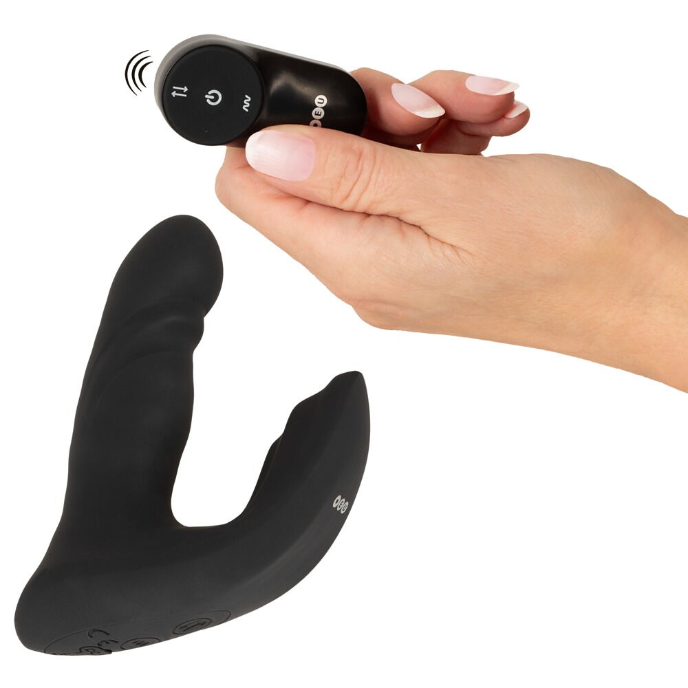 Analvibrator "RC Mini Prostata Plug" med stødfunktion