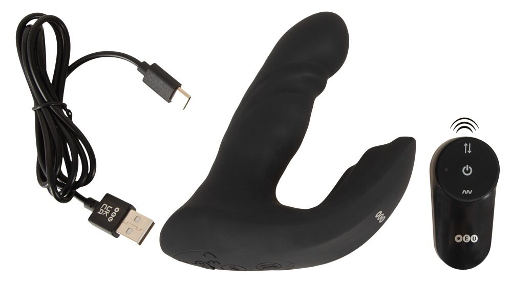 Analvibrator "RC Mini Prostata Plug" med stødfunktion
