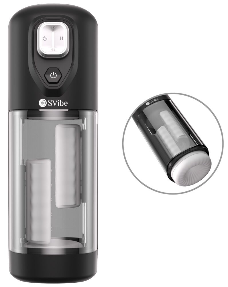 Masturbator „JET IKON“ med varme, vibration og stødmassage