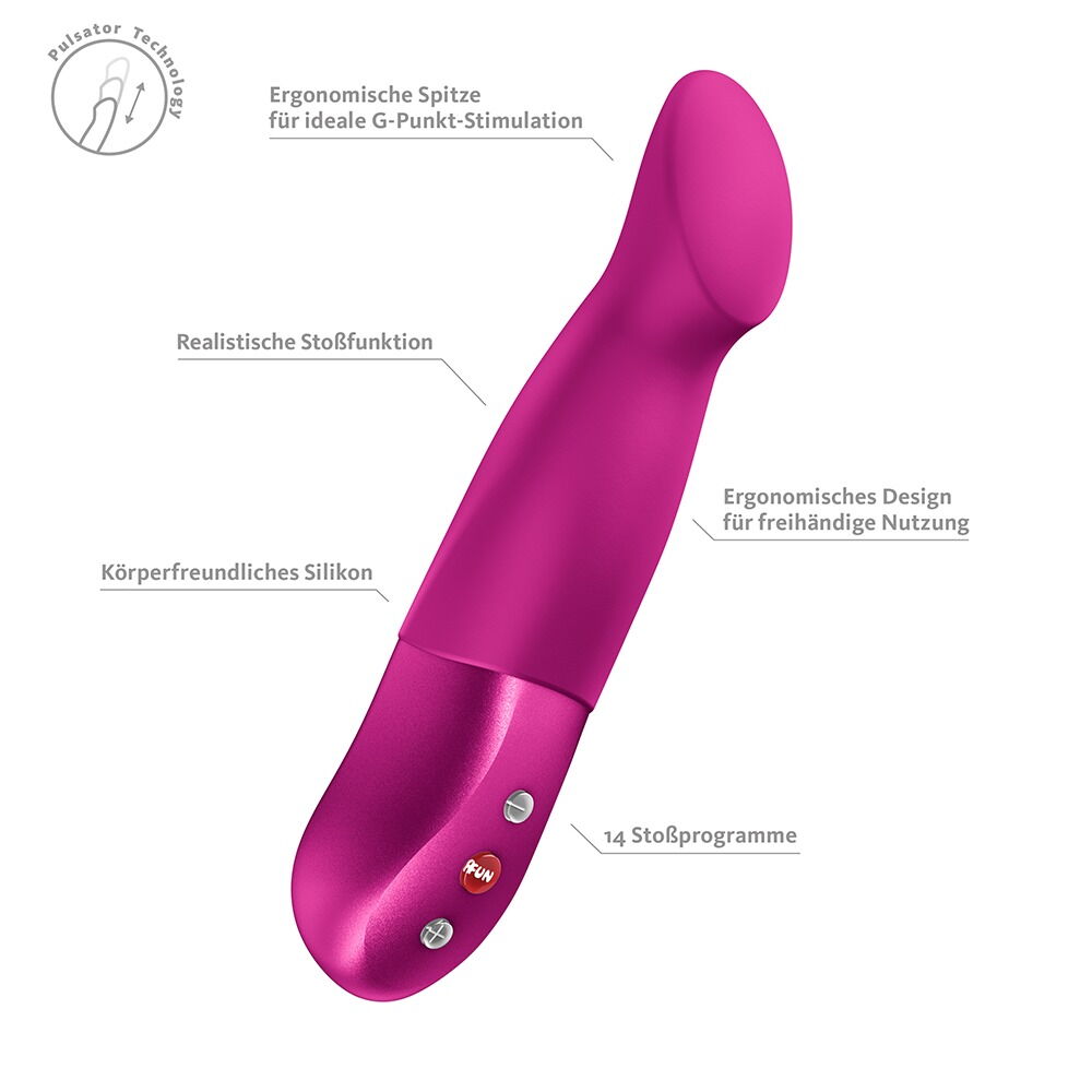 Stødvibrator "STRONIC SUNDAZE" til G-zone og klitoris