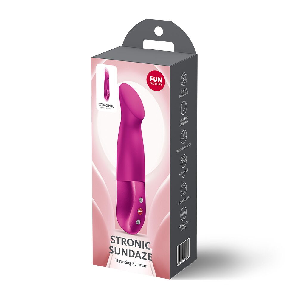 Stødvibrator "STRONIC SUNDAZE" til G-zone og klitoris