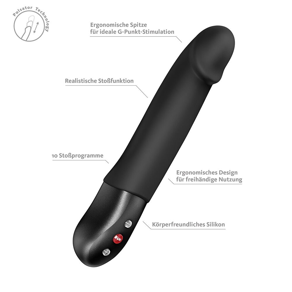 Stødvibrator "STRONIC REAL“ med G-punktshoved